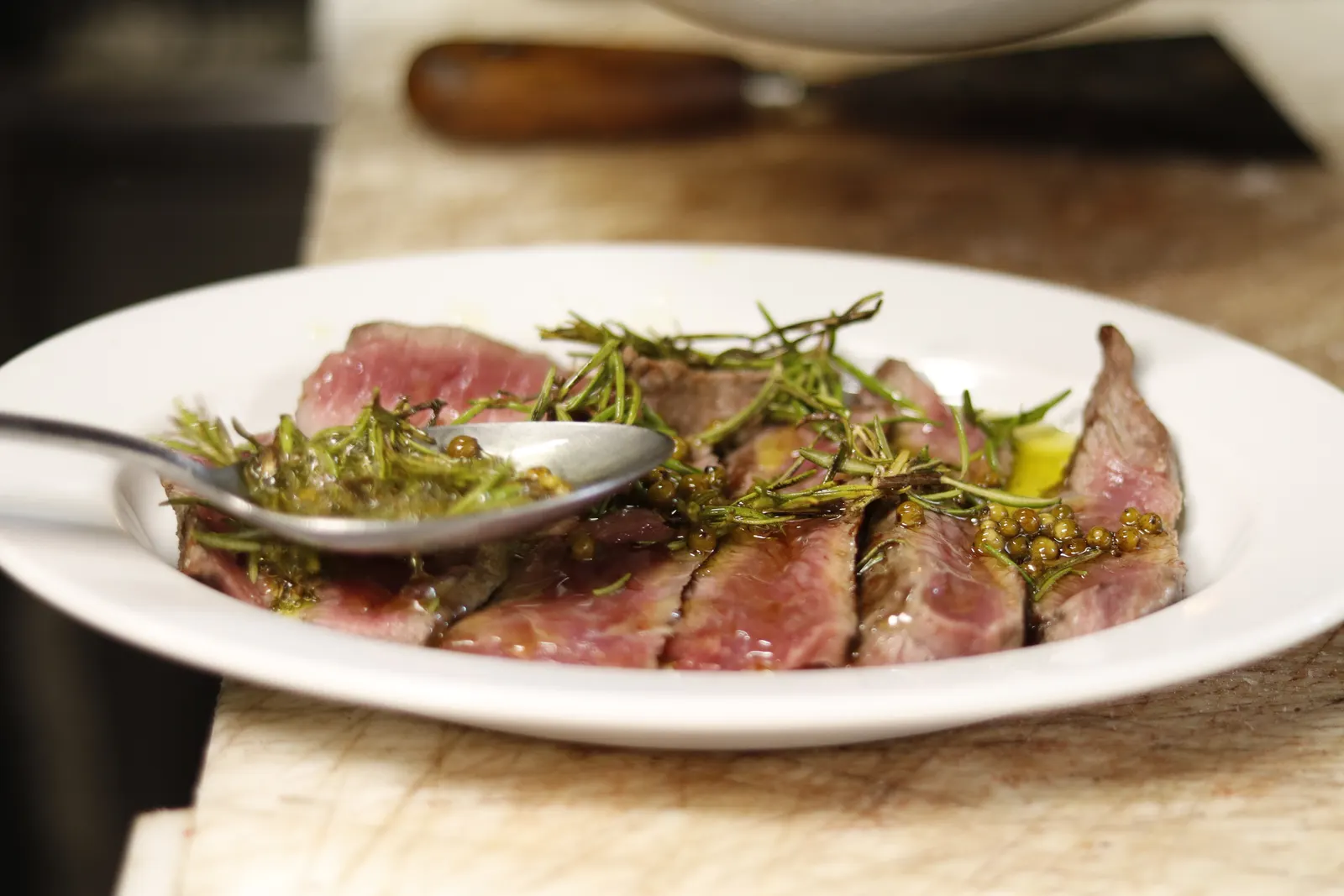 Meat with aromatic herbs