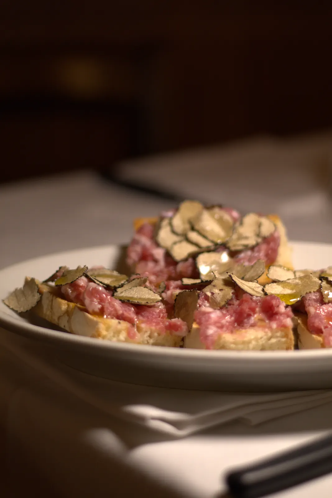 Truffle crostini