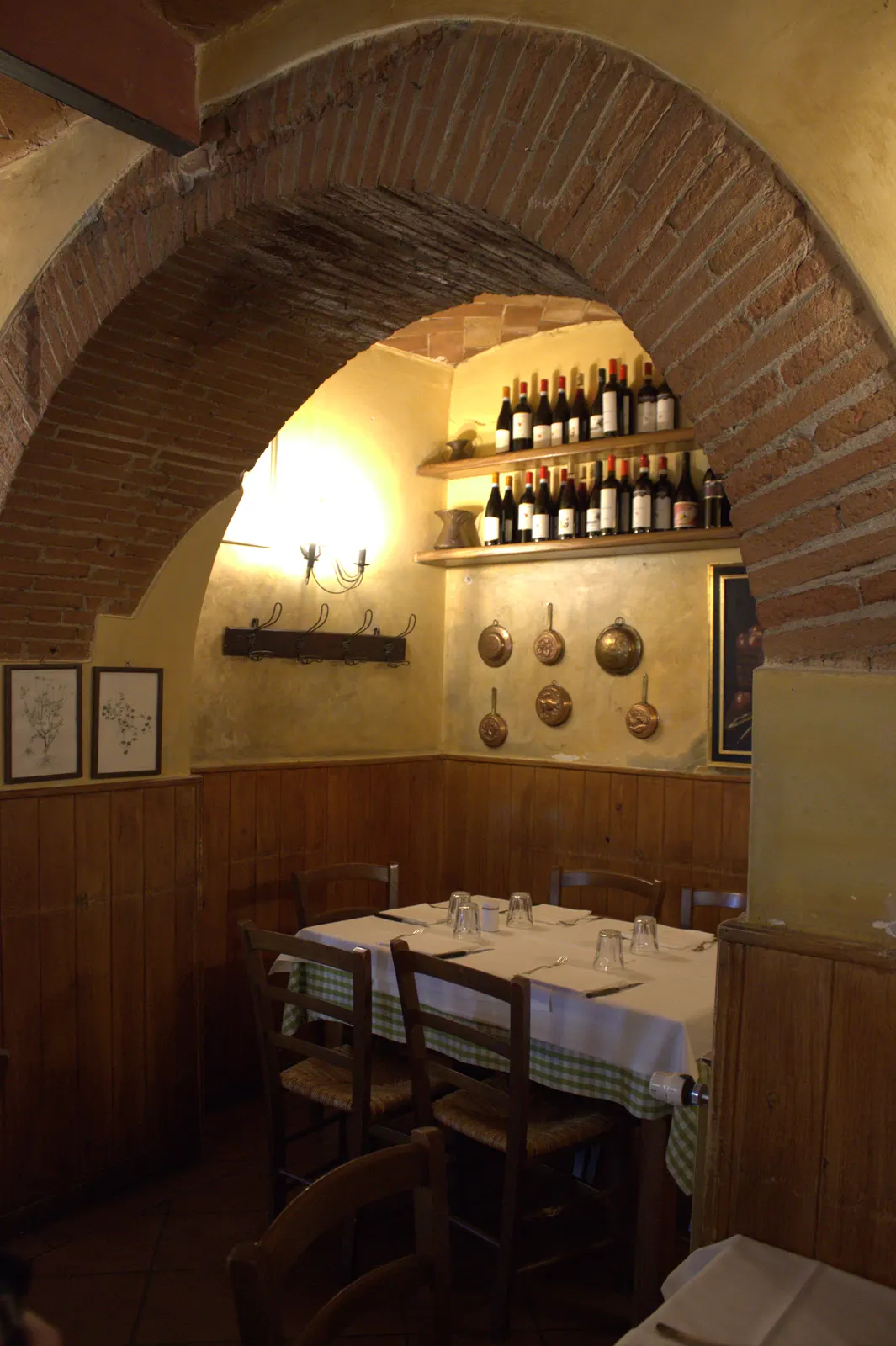 The intimate and welcoming dining room