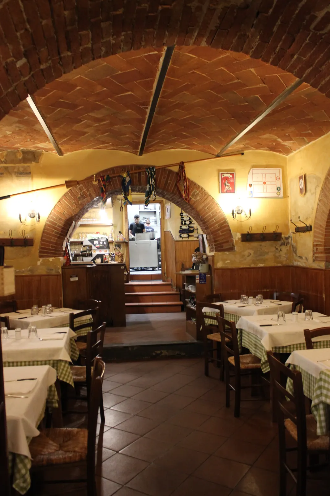 The dining room and kitchen entrance