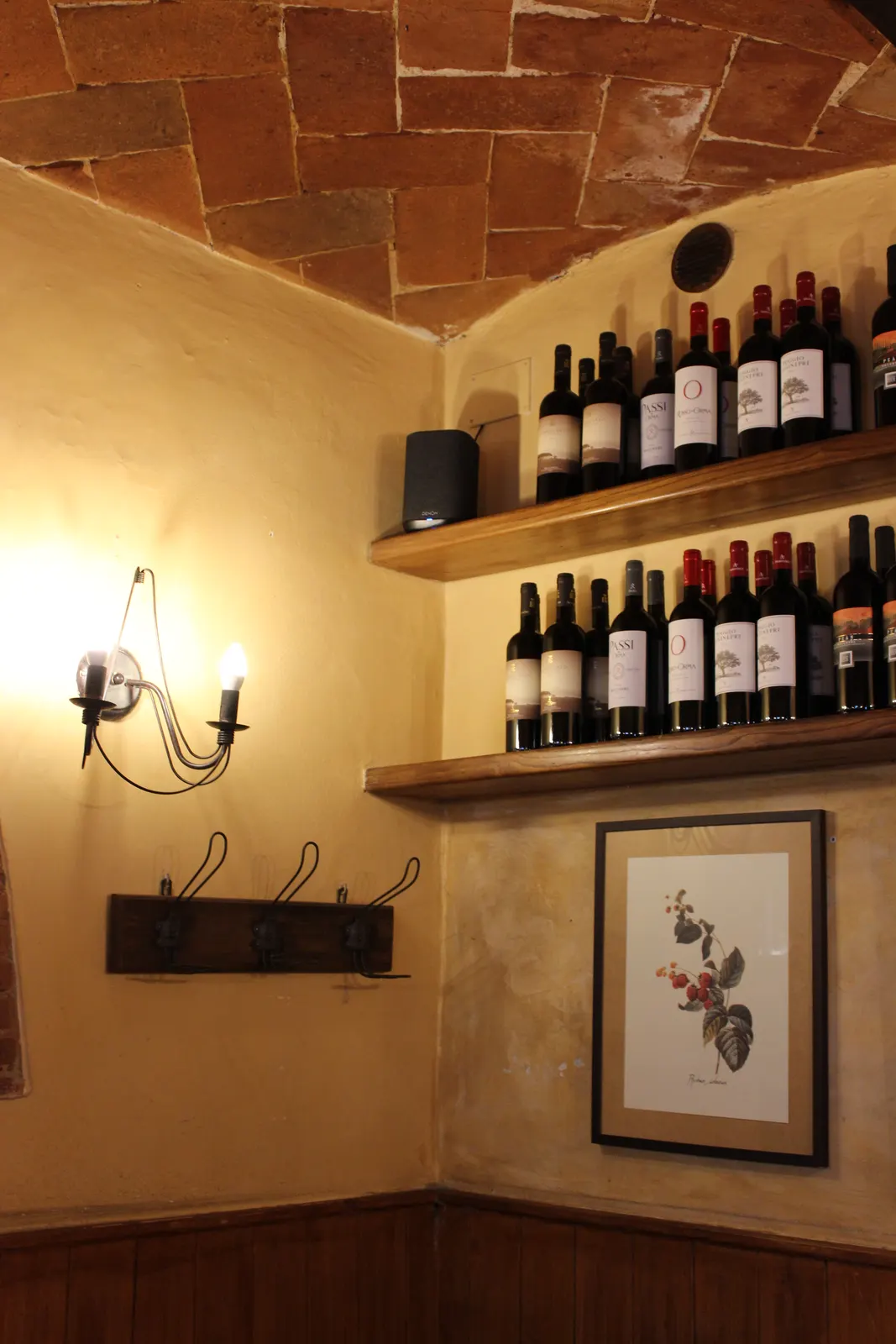 Il Cantuccio's wine selection